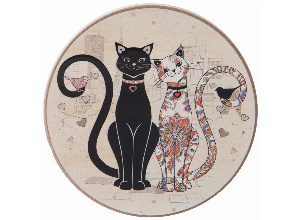 Подставка под горячее agness парижские коты 11*1 см (кор=72шт.)