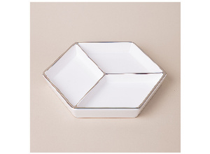 Менажница 3 секции 25х21х3 см