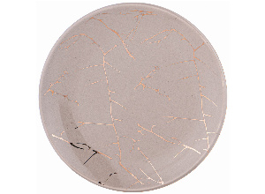 Тарелка закусочная коллекция золотой мрамор диаметр 20 см 19,5*19,5*2,2см