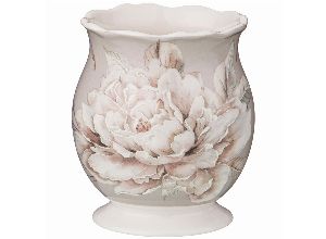 Подставка под чайные ложки lefard белый цветок 9 см серая (кор=36шт.)