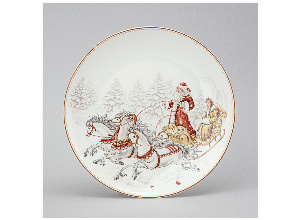 Тарелка закусочная lefard морозко 20,5 см (кор=18шт.)