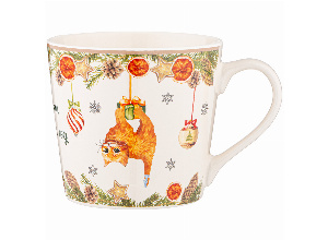 Кружка lefard елка, кот и новый год 400мл