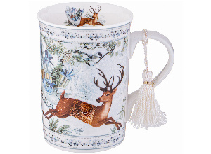 Кружка lefard christmas 320 мл олень (кор=36шт.)