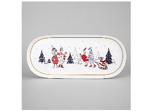 Блюдо овальное lefard family christmas 34 см (кор=12шт.)
