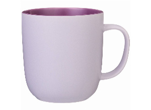 Кружка bronco velour 400 мл лиловая (мал=4шт./кор=24шт.)