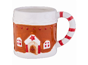Кружка agness “пряничный домик 12,8*9,2*9,3 см 350 мл (кор=48шт.)