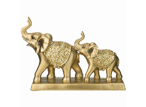 Фигурка декоративная слоны 30,4*9,9*21 см