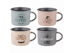 Набор кружек из 4 шт coffee 160 мл