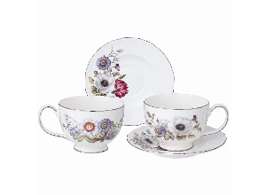 Чайный набор lefard bouquet на 2 пер. 4 пр. 280 мл (кор=24наб.)