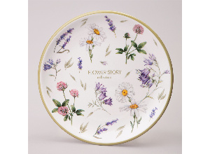 Тарелка закусочная agness flower story 21*2,5 см (кор=24шт.)