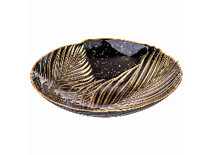 Блюдо глубокое bohemia black d=33см h=6.7 cm
