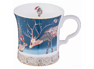 Кружка lefard christmas 320 мл печворк (кор=36шт.)