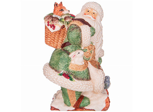 Фигура lefard дед мороз на лыжах 19*18*31 см (кор=4шт.)