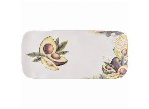 Блюдо прямоугольное bronco avocado 22*10,5*1,5 см (мал.уп.=2шт./кор=72шт.)