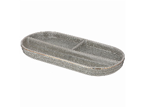 Менажница 3 секции lefard grain 25*12 см мятная (кор=9шт.)