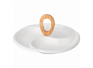 Менажница lefard native 3 секции с дер. ручкой 28,3*3,9 см (кор=12наб.)