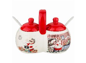 Банка для сыпучих продуктов коллекция bellissimo 2*250 мл + 2 ложки 16,4*9,6*12,3 см (кор=24 шт.)