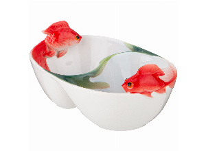 Менажница lefard золотая рыбка 2 секции 17 см (кор=24шт)