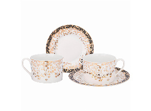 Чайный набор lefard triumph на 2 пер. 4 пр. 220 мл (кор=12наб.)