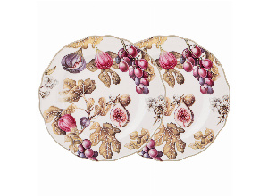 Набор тарелок обеденных lefard village инжир 2 шт. 25,5 см (кор=9наб.)