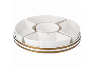 Менажница lefard herbal 5 секции на подставке (кор=10шт.)