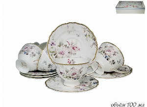 108-220 Кофейный набор 12пр. ХРИЗАНТЕМЫ в под.уп.(х8)Фарфор