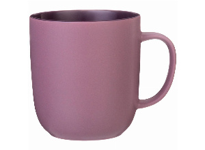 Кружка bronco velour 400 мл темно-лиловая (мал=4шт./кор=24шт.)