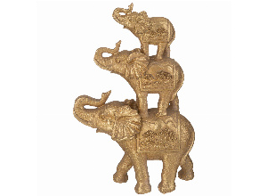 Фигурка декоративная три слона 16,5*6,5*25,8 см