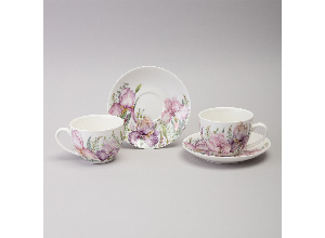 Чайный набор lefard irises на 2 пер. 4 пр. 275 мл (кор=16наб.)