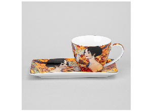 Чайная пара lefard дама с веером (г. климт) 250 мл (кор=18наб.)