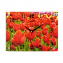 Часы настенные Поле тюльпанов