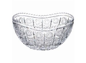 Фруктовница muza crystal 27,5*16,5 см. высота=13,5 см. (кор=6шт.)