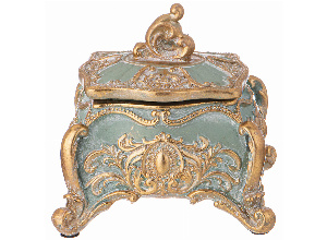 Шкатулка коллекция рококо, 12*11,2*11,1cm
