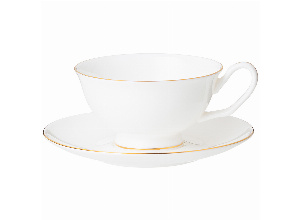 Чайная пара lefard классик белый 250 мл (кор-24наб)