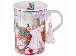 Кружка lefard christmas 320 мл пуансеттия (кор=36шт.)