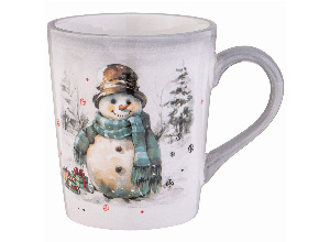 Кружка agness “с новым годом! 12,2*8,8*10 см 320 мл (кор=24шт.)