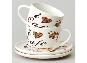 Чайный набор lefard coffee mania на 2 пер. 4 пр. 250 мл