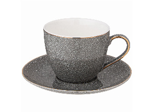 Чайная пара lefard grain 275 мл серая (кор=24наб.)