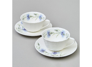 Чайный набор lefard васильки на 2 пер. 4 пр. 330 мл