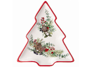 Тарелка в форме елки agness “celebration 23*20,2*2,2 см (кор=24шт.)