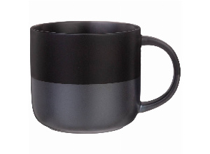 Кружка bronco velour 440 мл черная (мал=4шт./кор=24шт.)