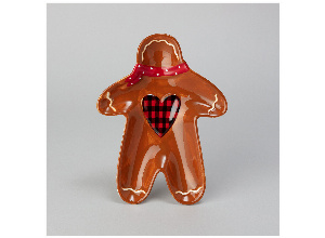 Тарелка закусочная agness “пряничный домик 20,8*15,5*2,8 см (кор=24шт.)