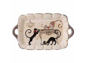 Блюдо agness парижские коты 23,5*14*2,5 см (кор=36шт.)