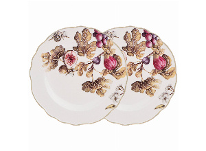 Набор тарелок обеденных lefard village инжир 2 шт. 25,5 см (кор=9наб.)