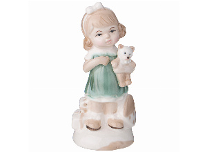 Фигурка девочка с мишкой, 5,6*5*12,5см