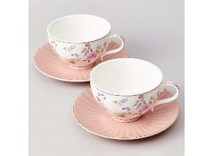 Чайный набор lefard времена года на 2 пер. 4 пр. 250 мл розовый