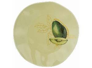 Тарелка закусочная bronco avocado 21 см зелёная (мал.уп.=4шт./кор=40шт.)