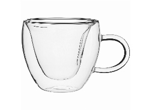 Кружка с двойными стенками double-wall 280 мл. диаметр=10 см. высота=9,5 см (кор=48шт.)