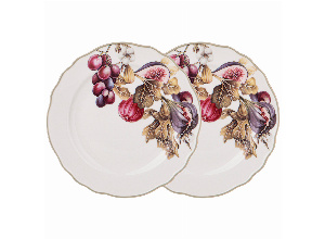 Набор тарелок закусочных lefard village инжир 2 шт. 20,5 см (кор=9наб.)