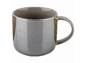 Кружка bronco gloss 440 мл светло-серая (мал=4шт./кор=24шт.)